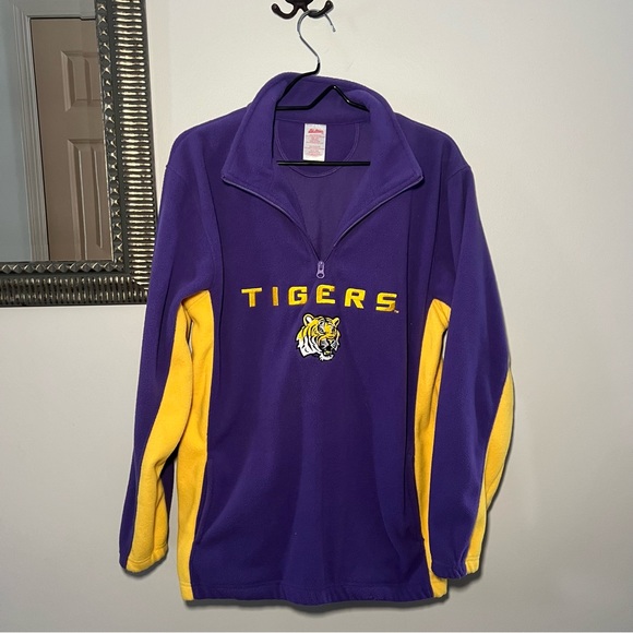 LSU Sweatshirt Fleece 3/4 Zipper Boys Size XXL (18/20) - Picture 7 of 9